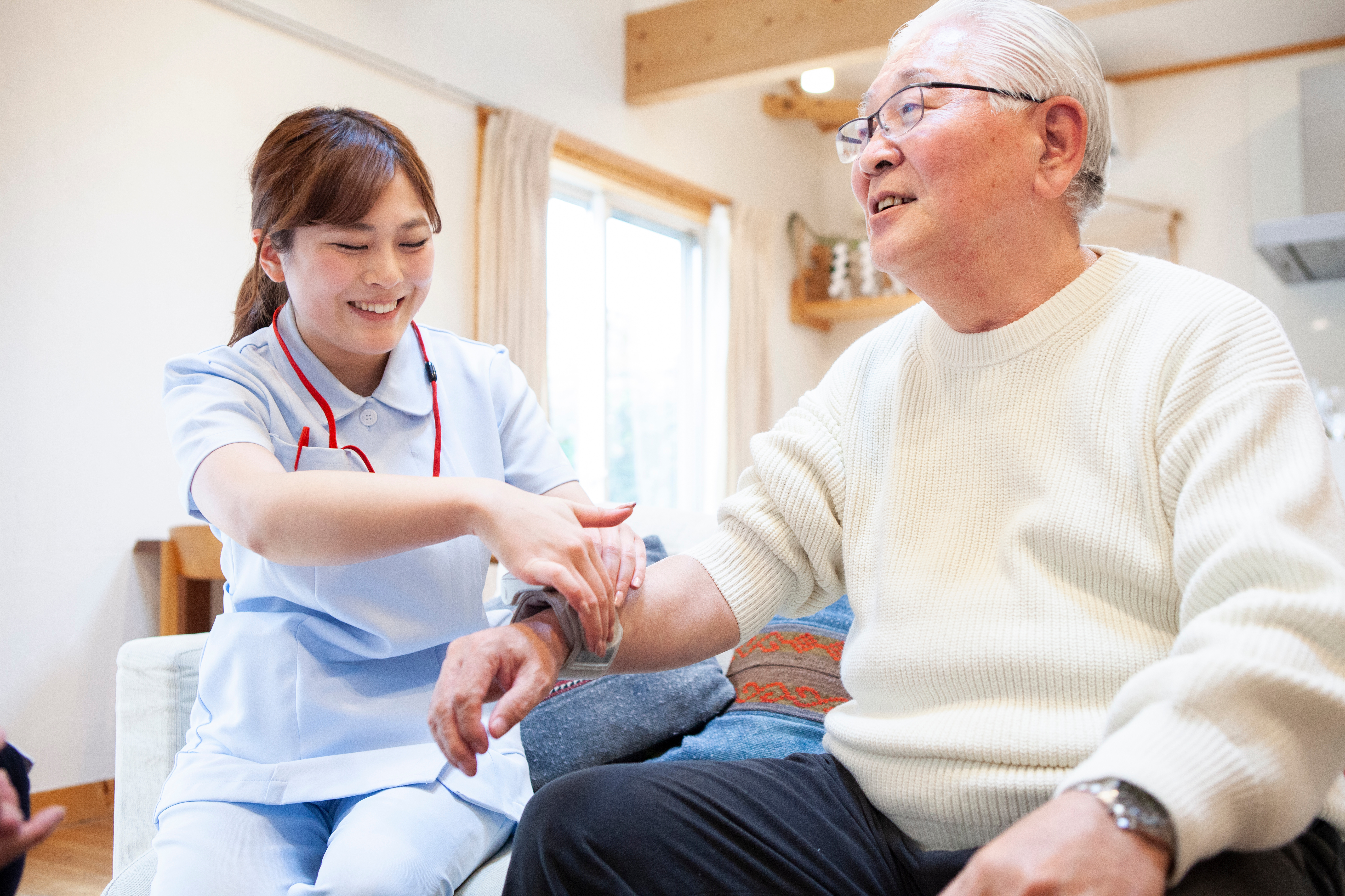 リラックスしながらの看護サービス